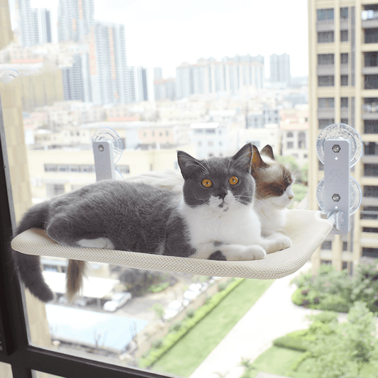 Foldable Cat Window Hammock with Durable Suction Cups – Space-Saving Design for Ultimate Cat Comfort, 35x40cm 0