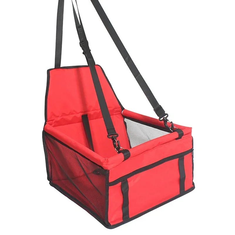 Foldable Dog Car Seat with Safety Belt - Breathable Mesh Portable Dog Booster Seat for Comfortable Travel 7