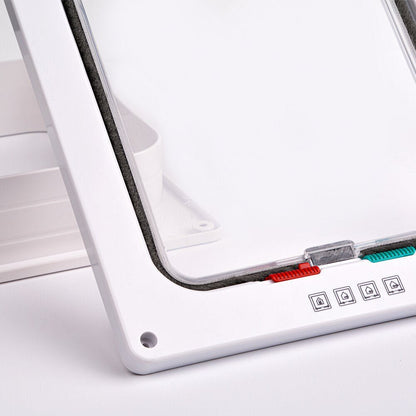 Folding Door with Cat Flap and 4-Way Safety Lock – Versatile Indoor/Outdoor PVC Door Solution 6