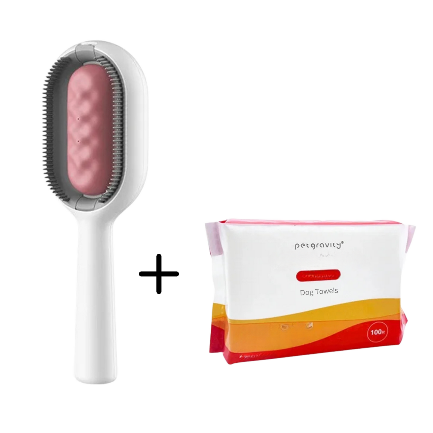 FurBrush Grooming Tool with Water Reservoir for Dogs and Cats – Black Silicone Bristles 0