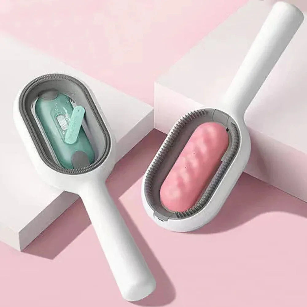 FurBrush Grooming Tool with Water Reservoir for Dogs and Cats – Black Silicone Bristles 3