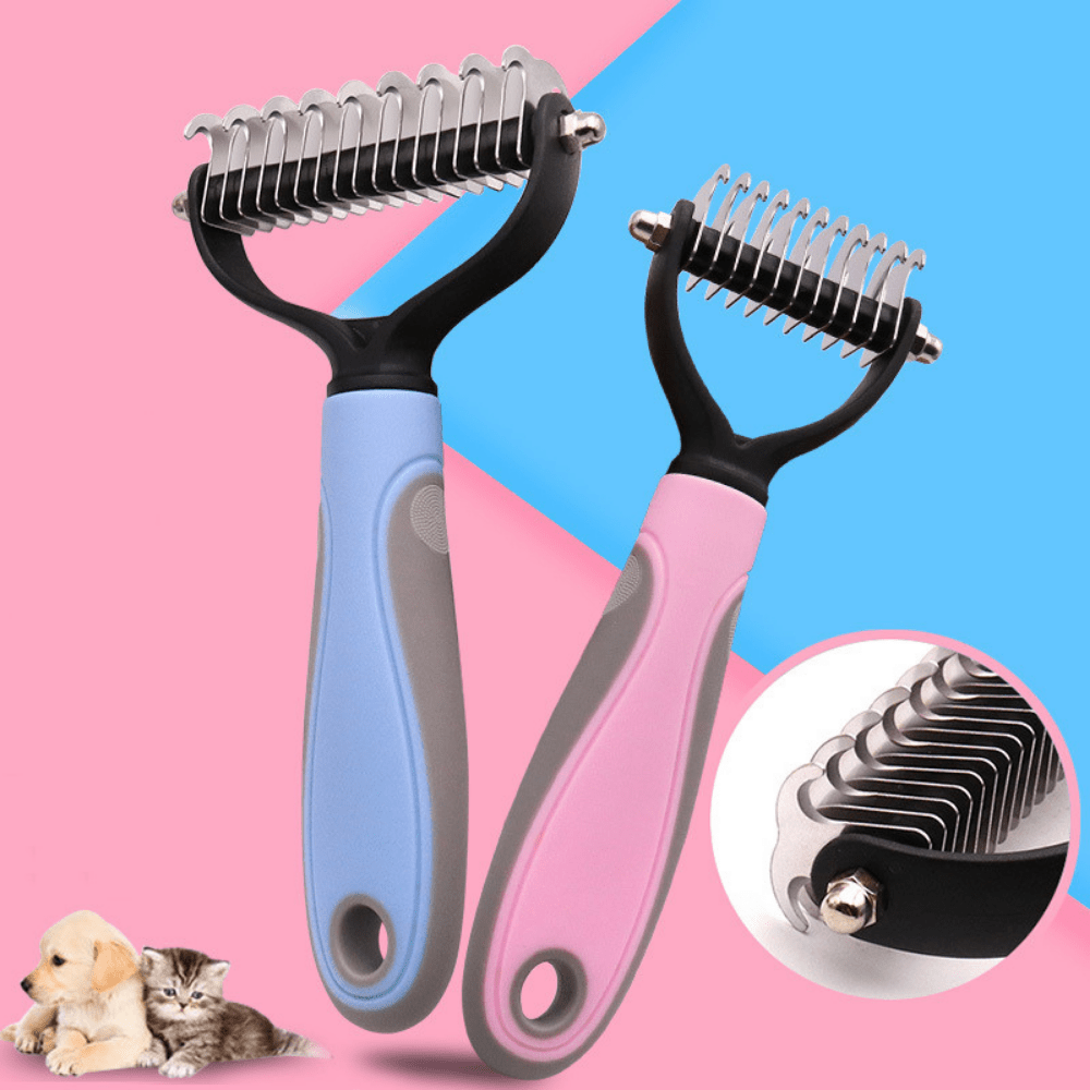 Gentle Dematting Comb for Cats and Dogs – Efficient Hair Removal and Stressless Grooming, Stainless Steel Design 1
