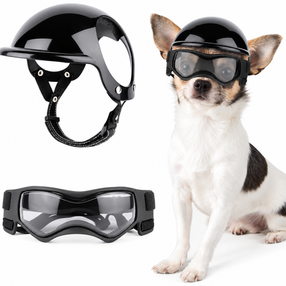 Dog Goggles with UV Protection and Adjustable Straps