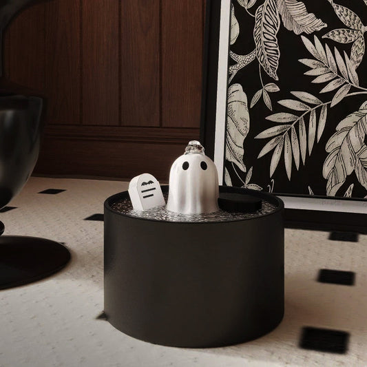 Gothic Ceramic Cat Water Fountain with 1.5L Capacity and Automatic Safety Shutdown – Best Cat Drinking Fountain for Hydration 0