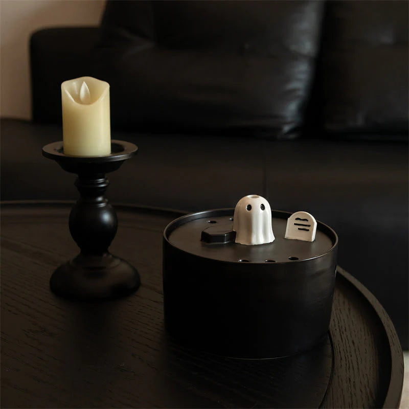 Gothic Ceramic Cat Water Fountain with 1.5L Capacity and Automatic Safety Shutdown – Best Cat Drinking Fountain for Hydration 3