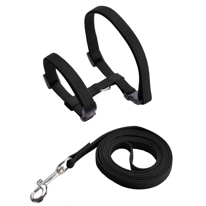 H-Shape Anti-Escape Dog and Cat Harness with Leash – Adjustable Comfortable Nylon for Small Pets 0