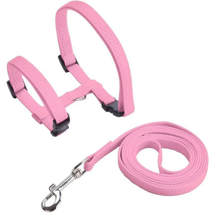 H-Shape Anti-Escape Dog and Cat Harness with Leash – Adjustable Comfortable Nylon for Small Pets 13