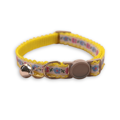 Handmade Floral Pattern Pet Collar – Adjustable and Colorful for Cats and Puppies 13