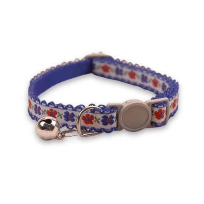 Handmade Floral Pattern Pet Collar – Adjustable and Colorful for Cats and Puppies 15