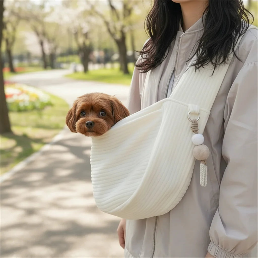 Handmade Slingbag for Cats and Small Dogs – Breathable Nylon Crossbody Pet Carrier 2