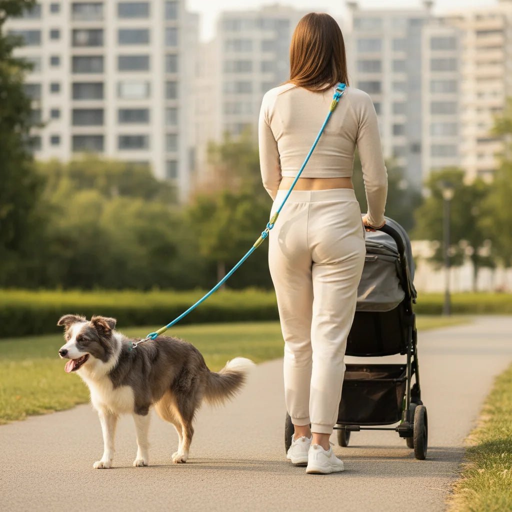 Hands-Free Dog Leash with Reflective Design – Durable & Comfortable for All Dog Sizes, Perfect for Walking, Jogging, Running 4
