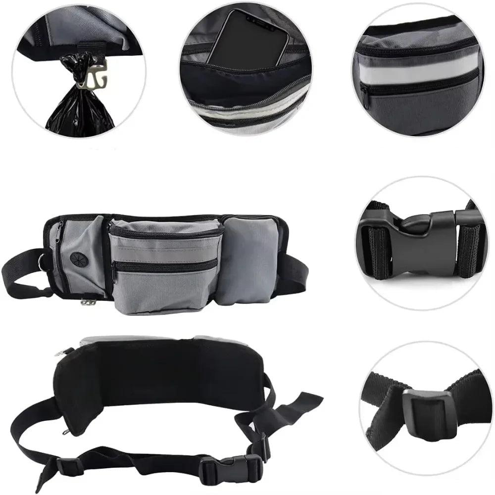 Hands-Free Dog Training Bag with Adjustable Hip Belt – Spacious Multi-Pocket Design for Treats and Accessories 1