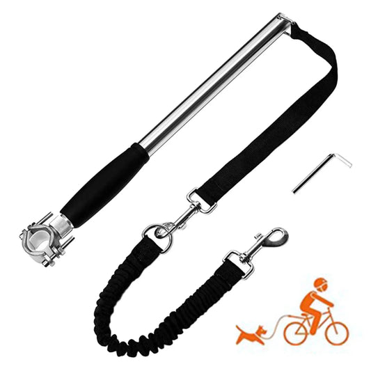 Hands-Free Retractable Dog Leash for Cycling – Durable Elastic Cord with Comfortable Grip for Active Dogs and Owners 0