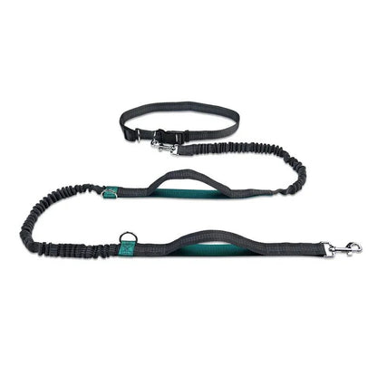 Hands-Free Retractable Dog Leash with Adjustable Waistband and Shock-Absorbing Bungee Strap - Durable and Reflective, Perfect for Running and Hiking 7