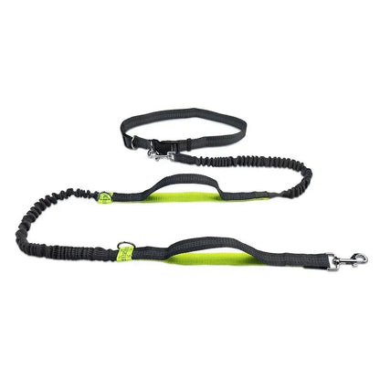 Hands-Free Retractable Dog Leash with Adjustable Waistband and Shock-Absorbing Bungee Strap - Durable and Reflective, Perfect for Running and Hiking 8