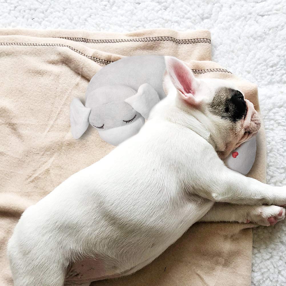 Plush Heartbeat Calming Dog Toy designed to relieve anxiety and provide comfort for dogs, featuring a soft fabric and lifelike heartbeat sound. 5
