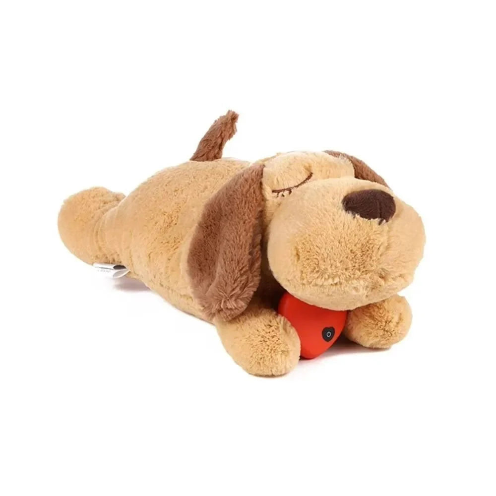 Heartbeat Stuffed Dog Toy for Anxiety Relief – Soft Plush Comfort Toy with Built-in Heartbeat, Ideal for Training and Soothing Stress 0