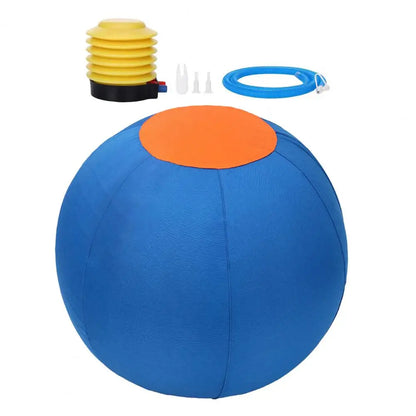 Heavy-duty dog toy ball with tear-resistant cover, designed for large active breeds, perfect for outdoor exercise and play. 0