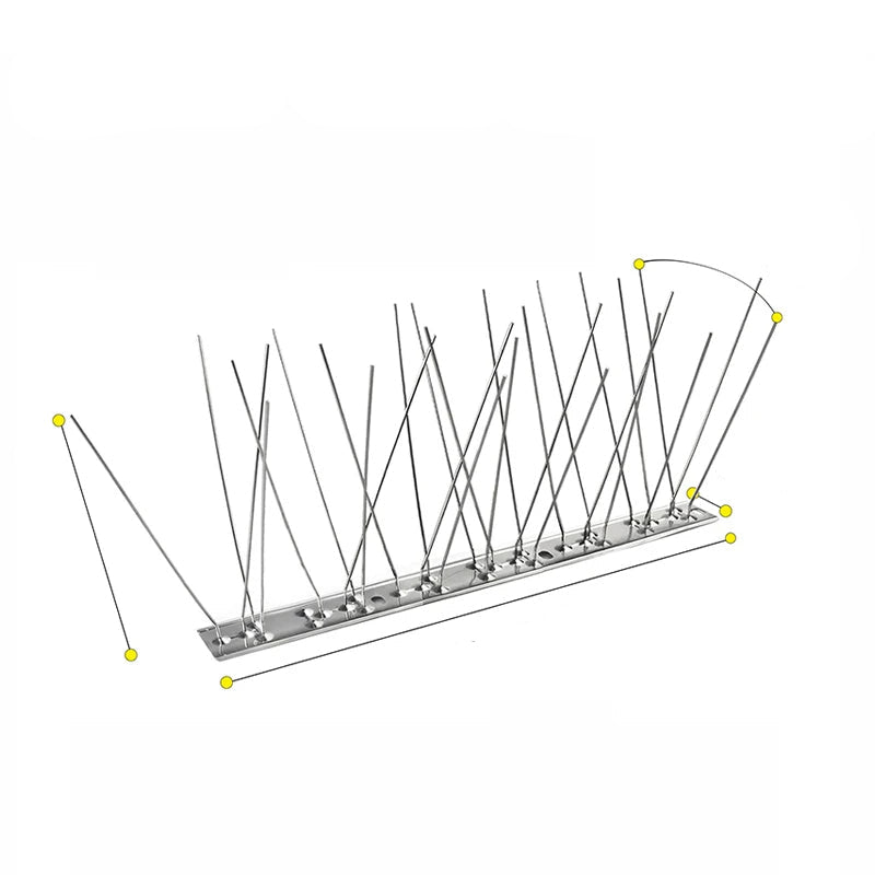 Heavy-Duty Stainless Steel Bird Repeller Spikes for Effective Outdoor Deterrent 5