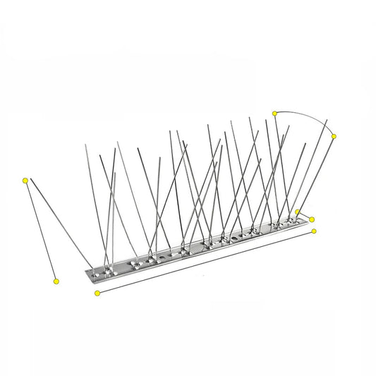 Heavy-Duty Stainless Steel Bird Repeller Spikes for Effective Outdoor Deterrent 5