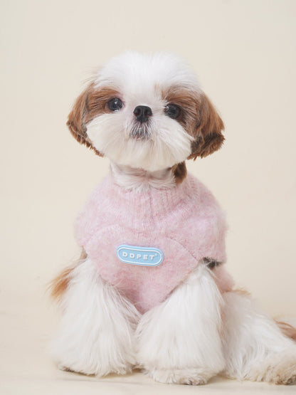 High-Neck Dog Sweater for Small Dogs – Cozy Knit Pet Apparel for Warmth and Comfort 0