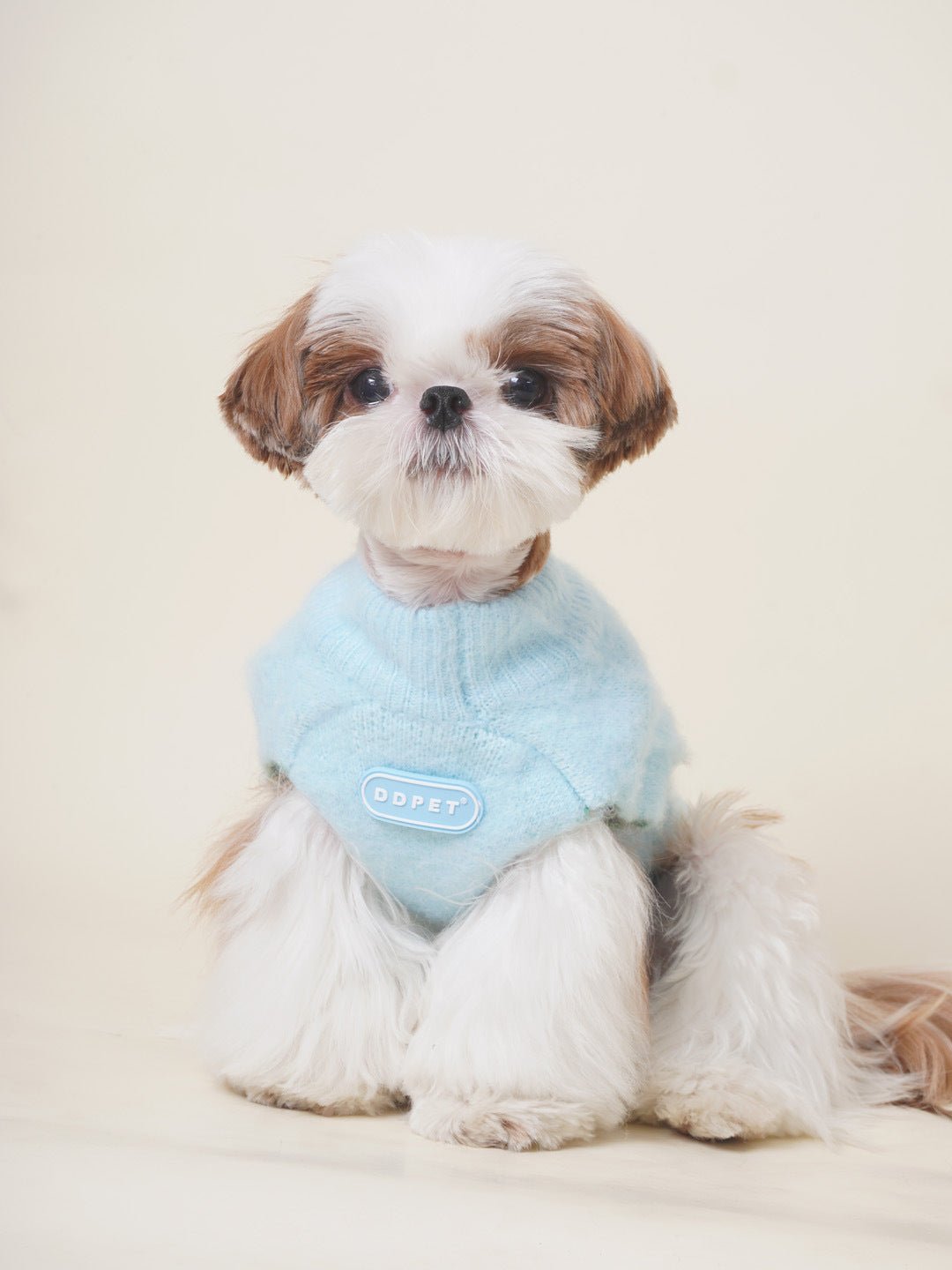 High-Neck Dog Sweater for Small Dogs – Cozy Knit Pet Apparel for Warmth and Comfort 2