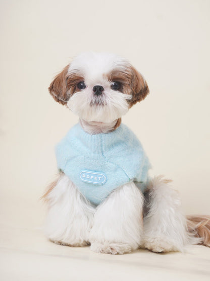 High-Neck Dog Sweater for Small Dogs – Cozy Knit Pet Apparel for Warmth and Comfort 2