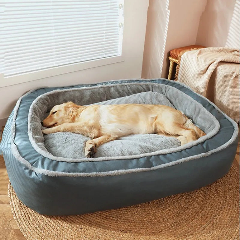 High-Sided Dog Bed with Raised Edge for Comfort and Security – Modern Design 2
