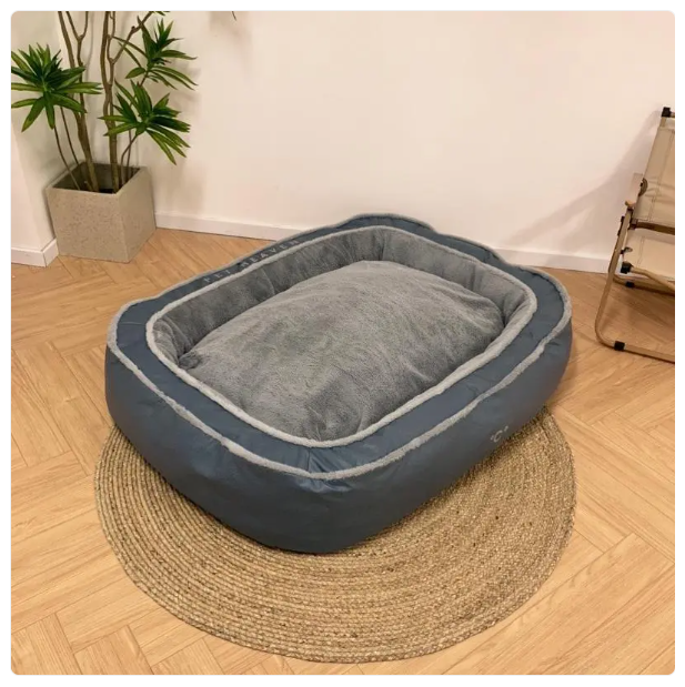High-Sided Dog Bed with Raised Edge for Comfort and Security – Modern Design 4