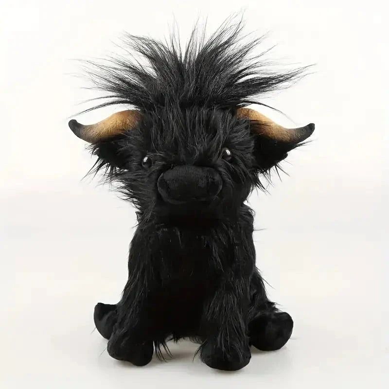 Highland Cow Plush Toy 25cm, soft and cuddly stuffed animal perfect for comfort and home decor, designed to be child-safe and hugg 4