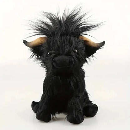 Highland Cow Plush Toy 25cm, soft and cuddly stuffed animal perfect for comfort and home decor, designed to be child-safe and hugg 6