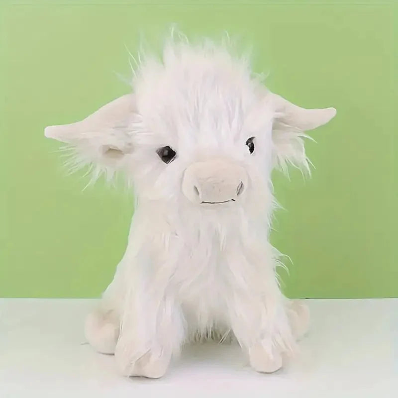 Highland Cow Plush Toy 25cm, soft and cuddly stuffed animal perfect for comfort and home decor, designed to be child-safe and hugg 7