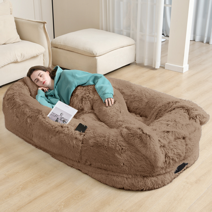 Human-Sized Dog Bed with Soft Cotton and High-Density Foam – Cozy Relaxation for You and Your Pet 10