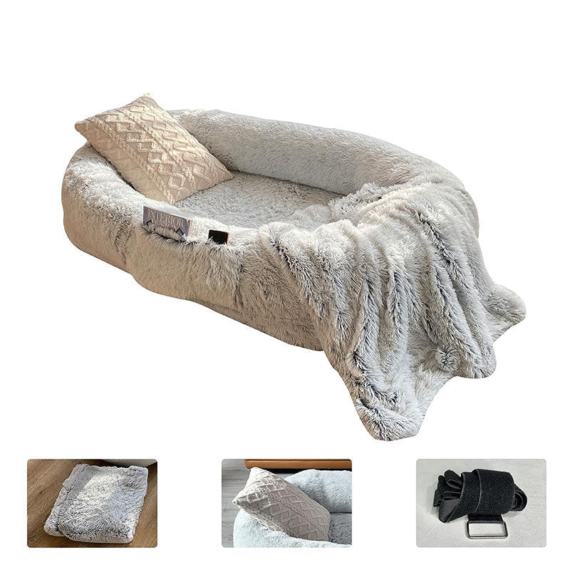 Human-Sized Dog Bed with Soft Cotton and High-Density Foam – Cozy Relaxation for You and Your Pet 5