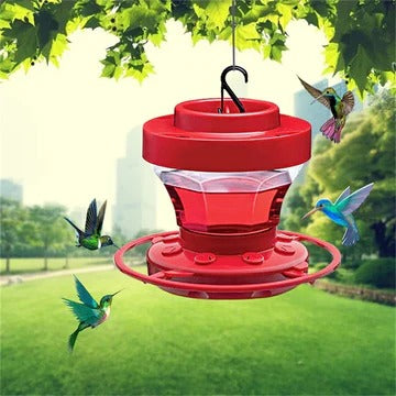 Hummingbird Feeder 16 oz Capacity with Bee-Proof Design and 8 Feeding Ports – Easy to Clean and Fill 0