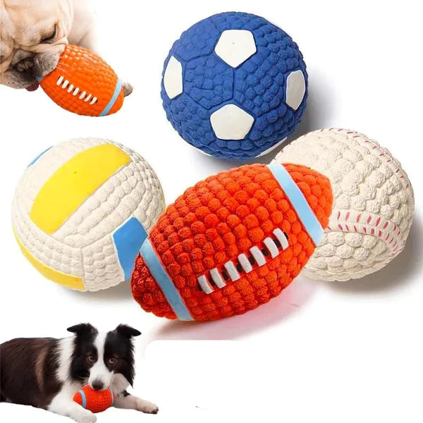 Indestructible Dog Toy Chew Ball for Aggressive Chewers - Non-Toxic, High Bounce Dental Health Toy 3