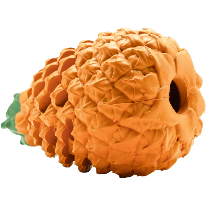 Indestructible Dog Toy – Pineapple Chew Toy for Aggressive Chewers with Treat Dispenser and Dental Care Features 3