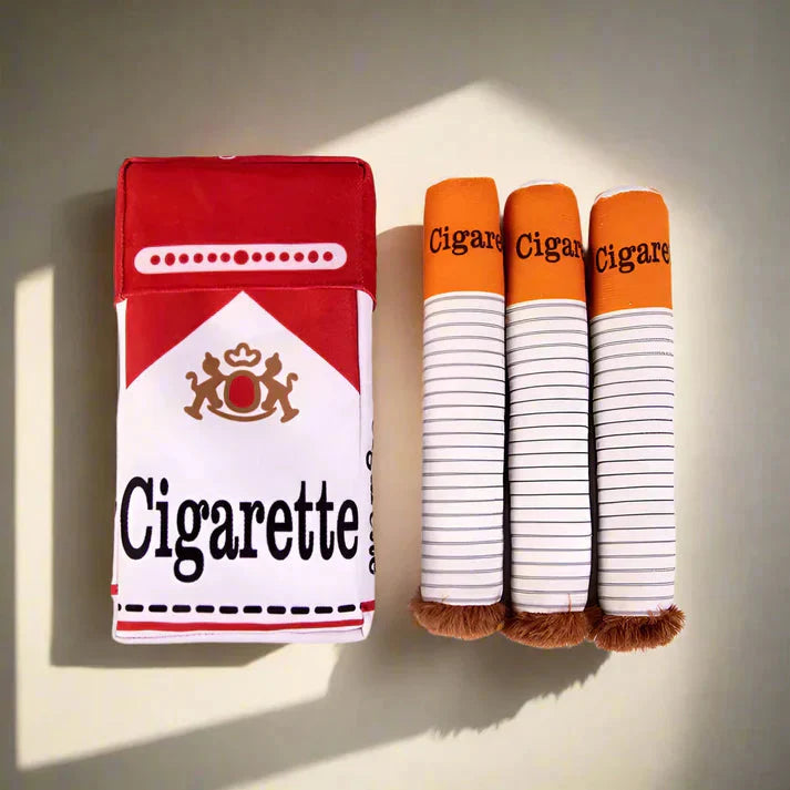 Indestructible Dog Toy for Aggressive Chewers – Durable Non-Toxic Material with Hilarious Cigarette Design 0