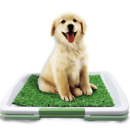 Indoor Outdoor Dog Toilet with Artificial Turf for Potty Training – Easy Cleanup and Non-Slip Design, 24.8 x 19.6 Inch 0