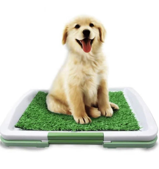 Indoor Outdoor Dog Toilet with Artificial Turf for Potty Training – Easy Cleanup and Non-Slip Design, 24.8 x 19.6 Inch 0