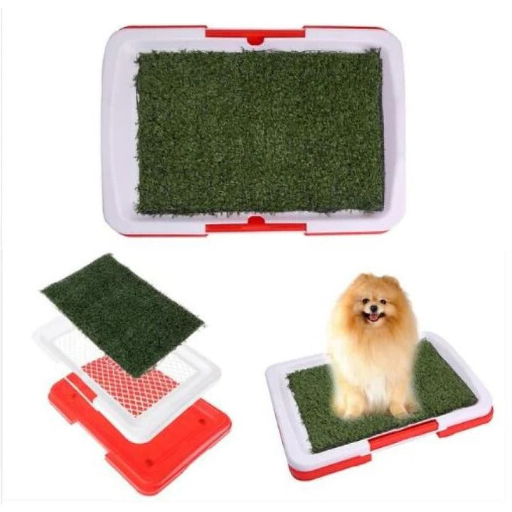 Indoor Outdoor Dog Toilet with Artificial Turf for Potty Training – Easy Cleanup and Non-Slip Design, 24.8 x 19.6 Inch 1