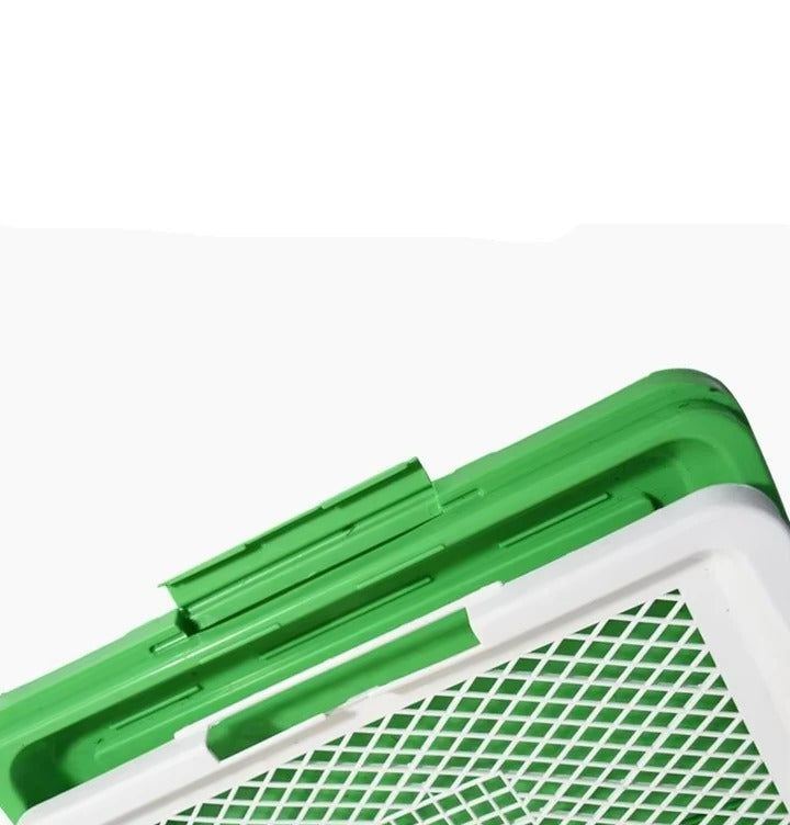 Indoor Outdoor Dog Toilet with Artificial Turf for Potty Training – Easy Cleanup and Non-Slip Design, 24.8 x 19.6 Inch 2