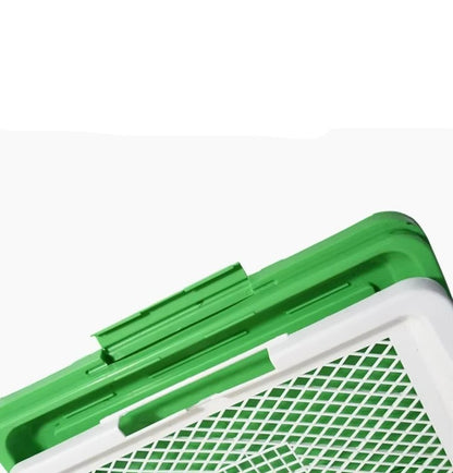 Indoor Outdoor Dog Toilet with Artificial Turf for Potty Training – Easy Cleanup and Non-Slip Design, 24.8 x 19.6 Inch 2