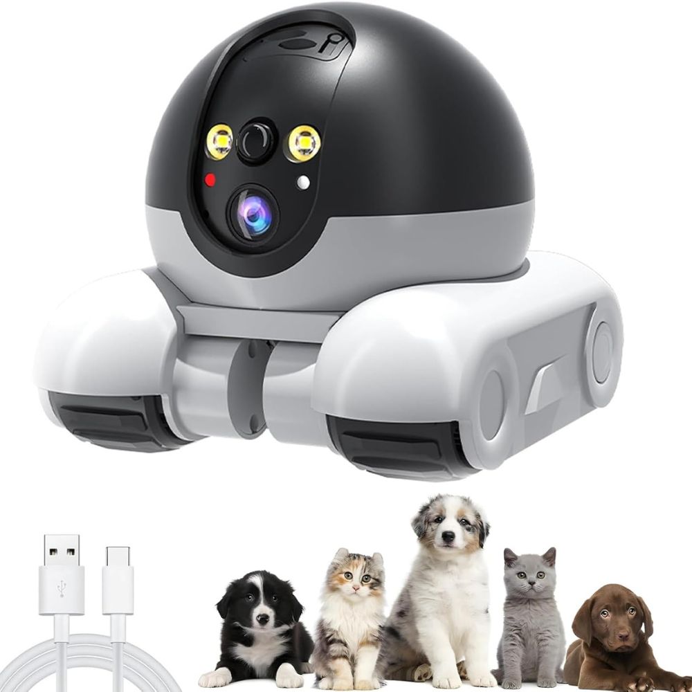 Indoor Pet Camera with 1080P HD Streaming and Remote Control – Interactive Dog and Cat Monitoring 3