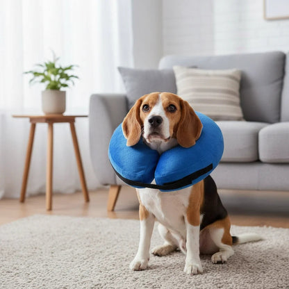 Inflatable Protective Collar for Dogs and Cats – Soft Recovery Cone for Comfort 1