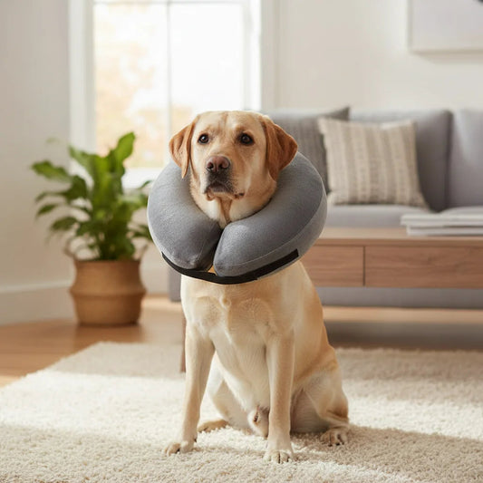 Inflatable Protective Collar for Dogs and Cats – Soft Recovery Cone for Comfort 5