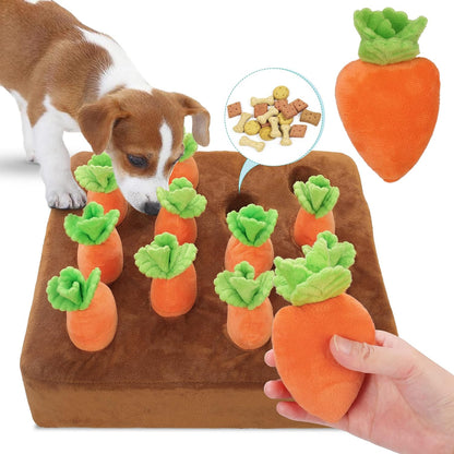 Interactive Carrot Garden Dog Puzzle Toy for Mental Stimulation and Entertainment 1