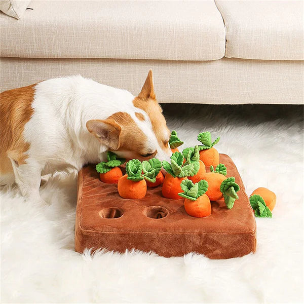Interactive Carrot Garden Dog Puzzle Toy for Mental Stimulation and Entertainment 7