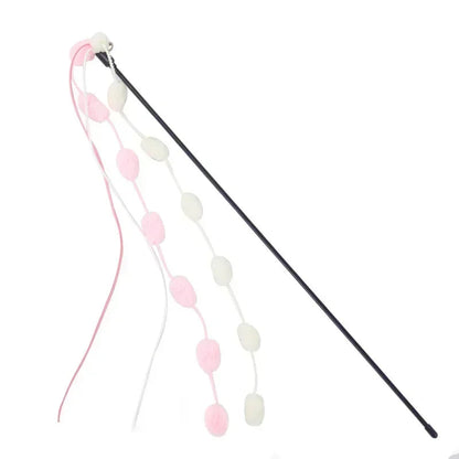 Interactive Cat Fishing Rod with Flexible Tassel and Bell – 50 cm Teaser Wand 0