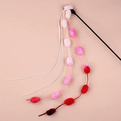 Interactive Cat Fishing Rod with Flexible Tassel and Bell – 50 cm Teaser Wand 4
